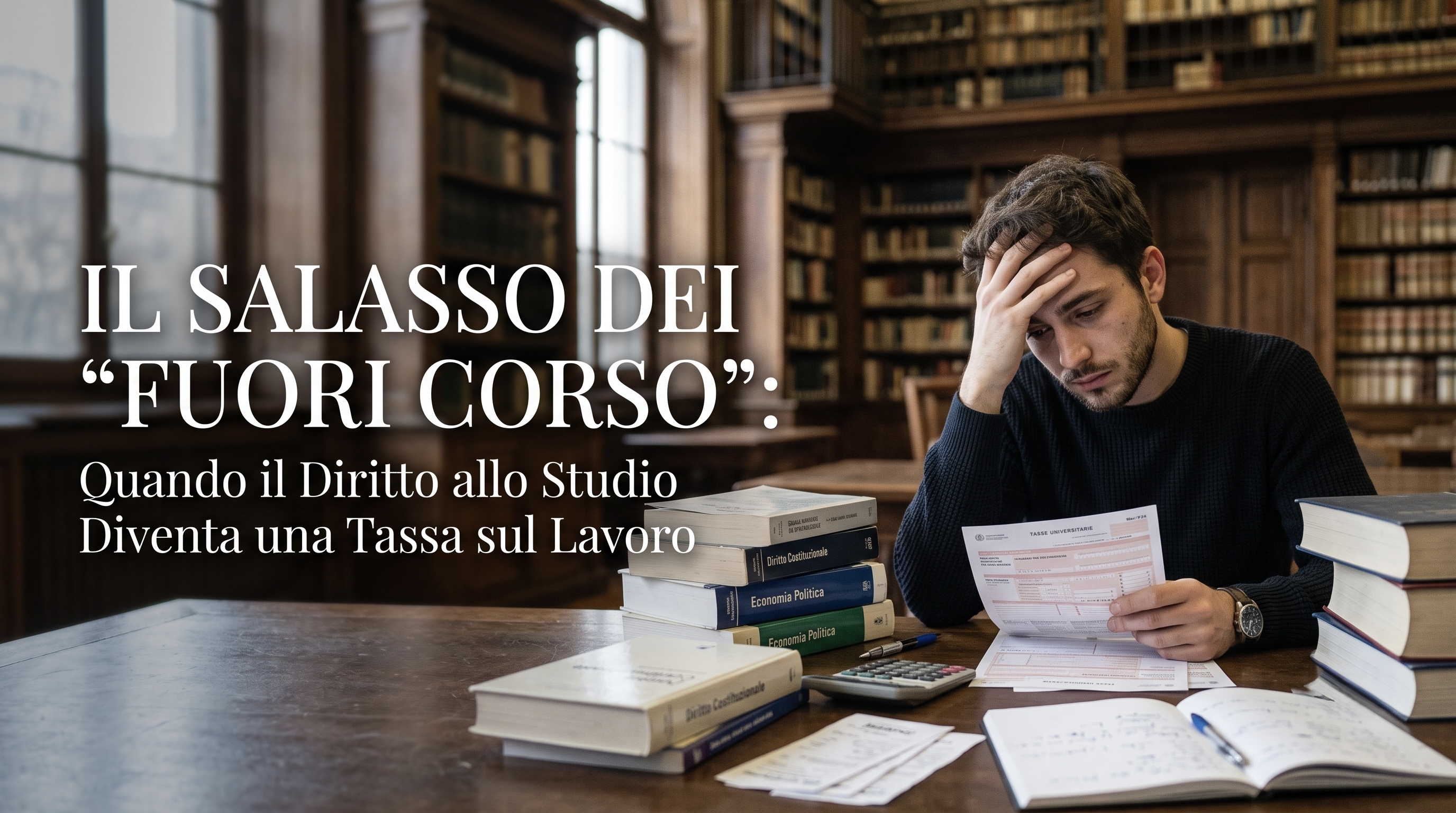 Il Salasso dei "Fuori Corso": Quando il Diritto allo Studio Diventa una Tassa sul Lavoro